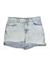 Express Blue Denim Shorts Size 8 - photo 1