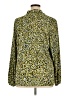 Susan Graver Animal Print Green Long Sleeve Blouse Size XL - photo 2