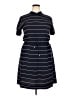Lacoste 100% Polyester Stripes Blue Casual Dress Size 4X - photo 1