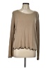 Alya 100% Acrylic Tan Long Sleeve Top Size L - photo 1