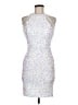 Kalinnu Stars Silver Cocktail Dress Size M - photo 1