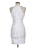 Kalinnu Stars Silver Cocktail Dress Size M - photo 2