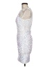 Kalinnu Stars Silver Cocktail Dress Size M - photo 5