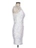 Kalinnu Stars Silver Cocktail Dress Size M - photo 4
