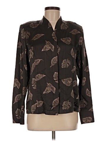 Carlisle Long Sleeve Silk Top (view 1)