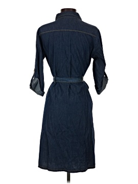 mph collection denim dress MPH Collection Womens Wash Denim Shirt Dress With Roll Tab Sleeves Size M