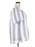 Talbots 100% Linen Stripes Blue Short Sleeve Blouse Size 3X - photo 4