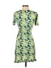Pull&Bear Print Green Cocktail Dress Size S - photo 2