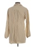 Zara Tan 3/4 Sleeve Button-Down Shirt Size S - photo 2