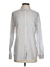 J. McLaughlin Stripes Gray Long Sleeve Button-Down Shirt Size S - photo 1