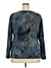 Fashion Bug Blue Long Sleeve Blouse Size 2X (estimated) - photo 2