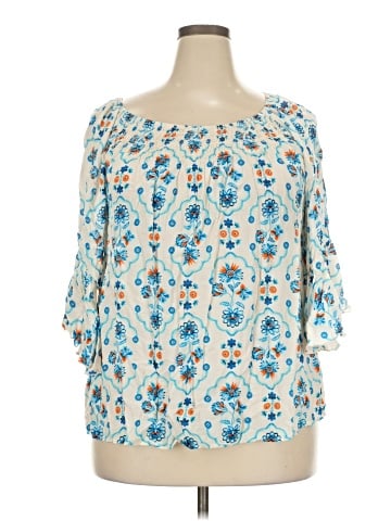 Cato 3/4 Sleeve Blouse (view 1)