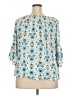 Cato 100% Rayon Blue 3/4 Sleeve Blouse Size 18 - 20 - photo 2
