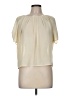Moon Collection 100% Polyester Ivory Short Sleeve Blouse Size M - photo 1