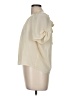 Moon Collection 100% Polyester Ivory Short Sleeve Blouse Size M - photo 5