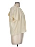 Moon Collection 100% Polyester Ivory Short Sleeve Blouse Size M - photo 4