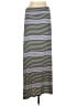 Max Studio Stripes Gray Casual Skirt Size L - photo 1