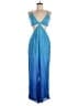 Maaji 100% Viscose Color Block Blue Jumpsuit Size M - photo 1