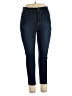 Curve Appeal Solid Blue Jeans Size 14 - photo 1