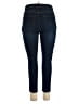 Curve Appeal Solid Blue Jeans Size 14 - photo 2