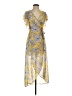 Japna 100% Polyester Paisley Yellow Cocktail Dress Size S - photo 1