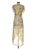 Japna 100% Polyester Paisley Yellow Cocktail Dress Size S - photo 2
