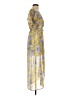 Japna 100% Polyester Paisley Yellow Cocktail Dress Size S - photo 4