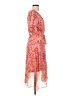 DKNY 100% Polyester Floral Orange Cocktail Dress Size 4 - photo 4