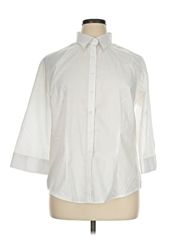 Van Heusen 3/4 Sleeve Button-Down Shirt (view 1)
