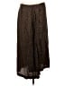 Vince. Animal Print Brown Silk Skirt Size 12 - photo 1