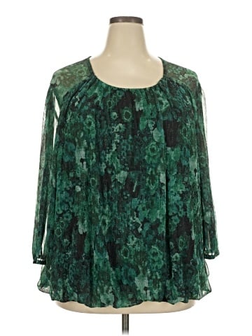 Cato 3/4 Sleeve Blouse (view 1)