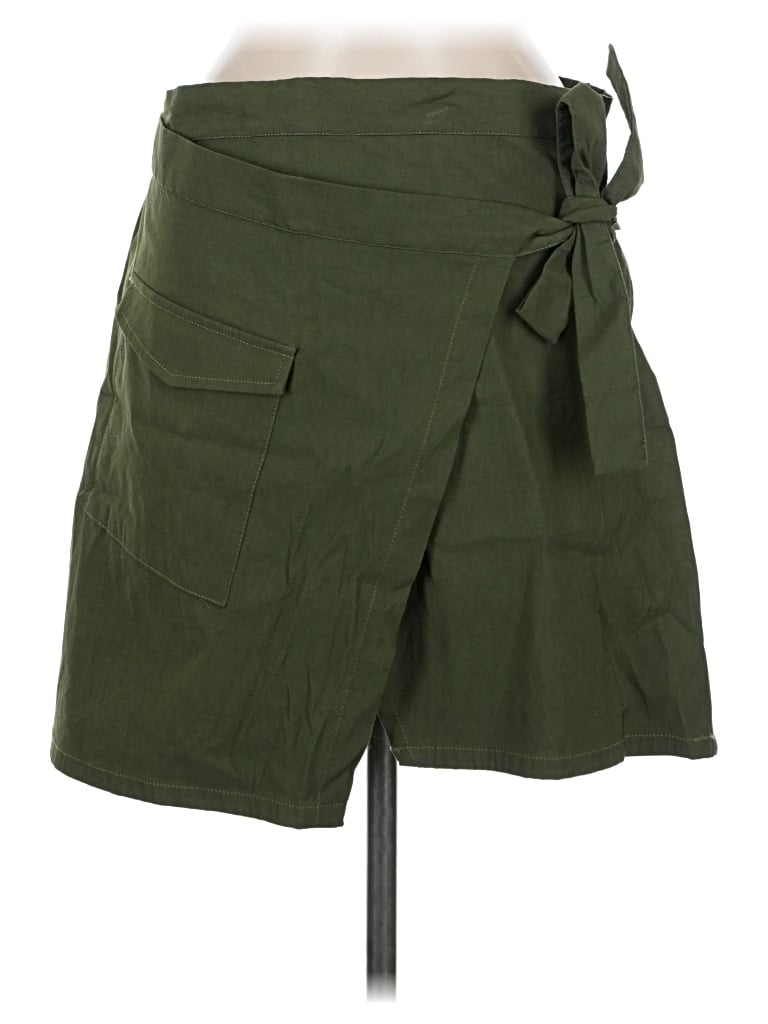 Pre-owned Anthropologie Casual Skirt In Green