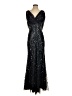 Theia 100% Polyester Stars Black Cocktail Dress Size 4 - photo 1
