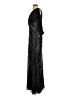 Theia 100% Polyester Stars Black Cocktail Dress Size 4 - photo 5