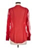 Bisou Bisou 100% Polyester Red 3/4 Sleeve Blouse Size M - photo 2