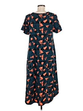 lularoe casual dress Dress Casual Midi By Lularoe In Black & Orange, Size: L Clothes Mentor Syracuse NY #144