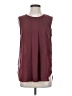 IMAN Burgundy Sleeveless Blouse Size S - photo 1