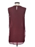 IMAN Burgundy Sleeveless Blouse Size S - photo 2