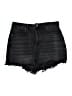 Zara Black Denim Shorts Size 12 - photo 1