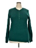 Chaps 100% Cotton Green Long Sleeve Henley Size XXL - photo 1