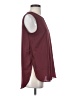 IMAN Burgundy Sleeveless Blouse Size S - photo 4