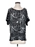 Isabella Rodriguez Animal Print Silver Short Sleeve Blouse Size S - photo 1