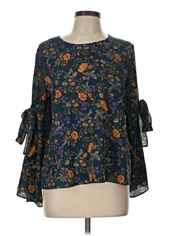 Very J 3/4 Sleeve Blouse (view 1)