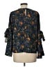 Very J Blue 3/4 Sleeve Blouse Size L - photo 2