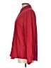 Unbranded 100% Polyester Solid Red Long Sleeve Blouse Size L - photo 5