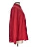 Unbranded 100% Polyester Solid Red Long Sleeve Blouse Size L - photo 4