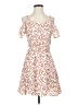 Jessica Simpson 100% Polyester Floral Ivory Casual Dress Size S - photo 1
