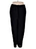 eShakti 100% Polyester Solid Black Casual Pants Size 4X - photo 1