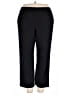 Alfred Dunner 100% Polyester Solid Black Casual Pants Size 18 - photo 1