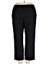 Alfred Dunner 100% Polyester Solid Black Casual Pants Size 18 - photo 2